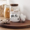 HAOTOP Garlic Keeper with Lid, Ceramic Mini Garlic Saver Container