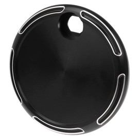 YDLMT Black Billet Cut Fuel Gas Tank Door Cover Cap for Harley Touring Electra Street Road Glide FLHX FLTR FLHT 2008-2023