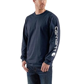 Carhartt mens K231 fashion t shirts, Navy, Large US