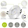 linovum ISASO Recessed Spotlight LED Flat IP65 Brushed Aluminium for