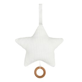 Baby's Only - Star-shaped Music Box for Baby Room - Twinkle, Twinkle Little Star - 22 x 21 cm - For Boys and Girls - White