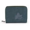 Logo Spark Men's Bi-fold Wallet, Round Zipper, Slim, Embossed, Embossed