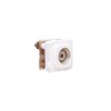 HPM Standard 1 Gang TV and Audio Coax Outlet