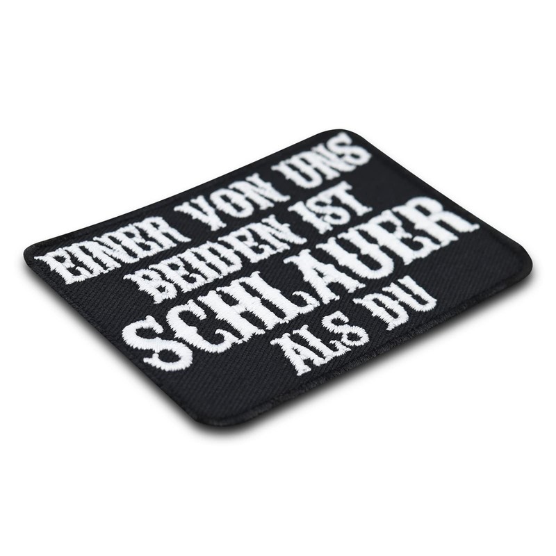 Heavy Metal Patch Funny "Einer von uns ist schlauer als
