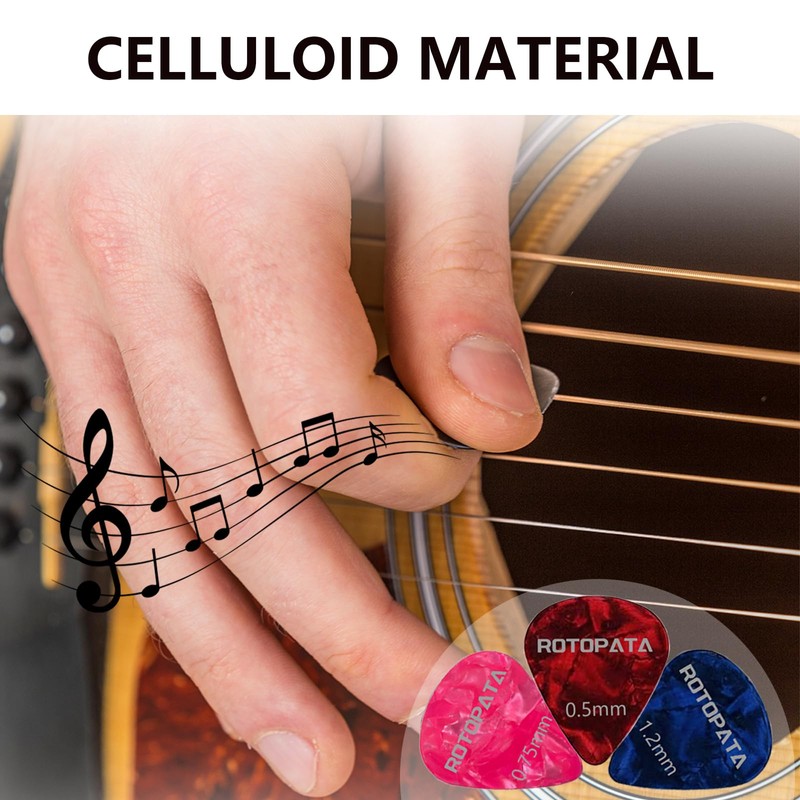 Guitar Picks Plectrums with Picks Holder and Storage Box 0.58