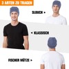 HASAGEI Men's Slouch Beanie, Lightweight Thin Hat, Soft Cotton Chemo