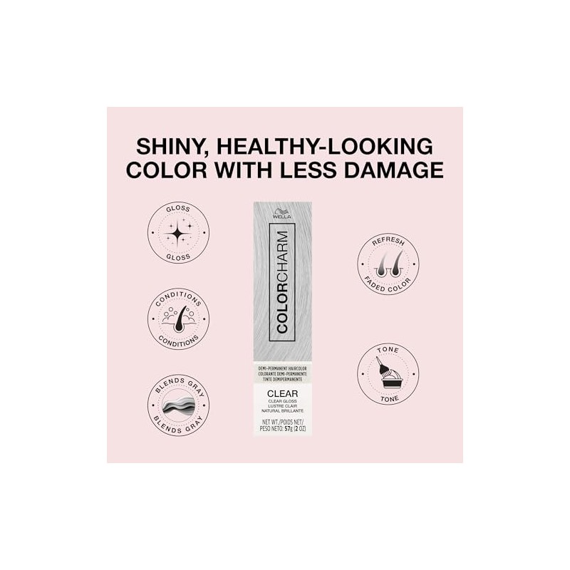 WELLA colorcharm Demi-Permanent Hair Color, Adds Gloss & Color Richness,