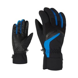 Ziener Gabino Men's Ski Gloves / Winter Sports Warm Breathable Black Persian Blue 10.5