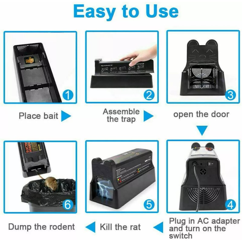 LW Upgrade Electronic Mouse Trap Victor Control Rat Killer Electric