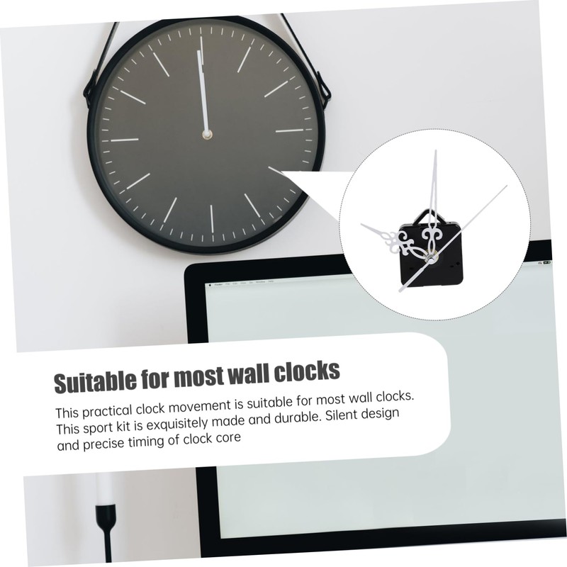 TEHAUX 2sets Silent Quartz Clock Movement DIY Clock Accessories Precision