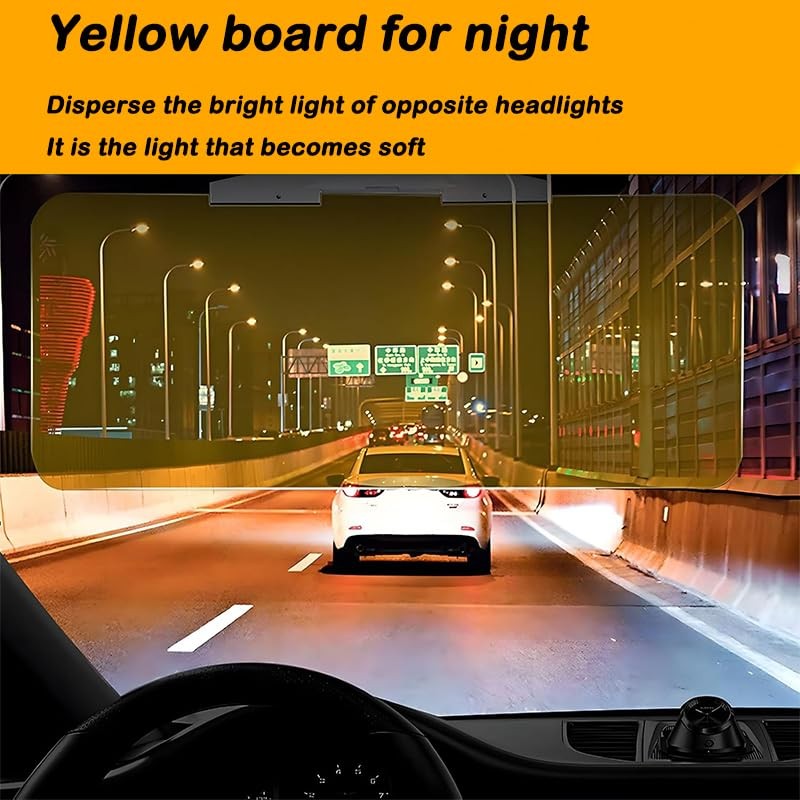 2-in-1 Car Sun Visor Extension，Universal Adjustable Anti-Glare & UV Protection