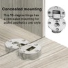 2 PCS 90 Degree Page Turning Axis Adjustable Cabinet Door