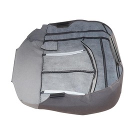 Zieichy Gray Driver Passenger Side Bottom Replacement Cloth Seat Cover Compatible with Ford F150 XLT 1999-2003