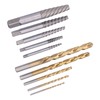 10Pcs Screw Extractor Drill Bit 4241 HSS Left Hand Damaged
