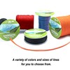 9KM DWLIFE 100% UHMWPE Braided Cord, 1.6mm Red 100ft 750lb