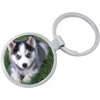 Husky Puppy Dog Keychain - Includes 1.25 Inch Loop for