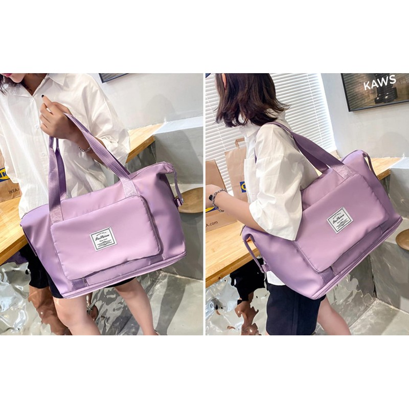 Large Capacity Foldable Travel Bag Portable Foldable Lightweight Waterproof Oxford