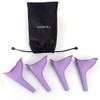 Urinal set for women: safe urinating while standing or squatting,
