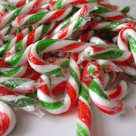 MINI PEPPERMINT CHRISTMAS CANDY CANES 500g (approx. 100 PCS)