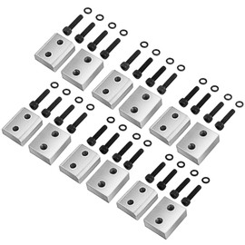 Happybuy 16mm Rebar Cutter Replacement Jaw Blades, Cr12MoV steel material for 5/8 Inch Electric Rebar Cutter,12 Pcs Blades with 24 Hexagon Screw and 24 Spring Washer