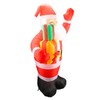 4.92ft Inflatable Outdoor Santa Decoration with Built in LEDs for