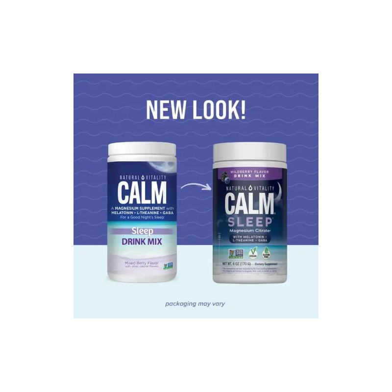 Natural Vitality CALM Sleep, Suplemento de Magnesio, 6 oz (170