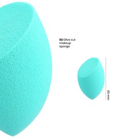 T4B ILU Olive Cut Shaped Makeup Sponge (Turquoise)