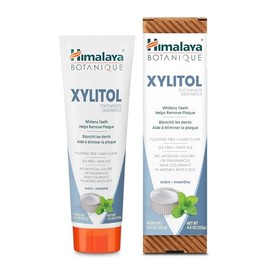 Himalaya Himalaya Botanique Whitening Toothpaste with Xylitol for Gentle Whitening, Fluoride-Free, SLS Free, Carrageenan Free & Gluten Free, Vegan, 113 g (4 oz)
