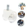 Ciieeo 5pcs Pulley Pu Office Chair Wheels Rubber Chair Casters