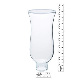 B&P Lamp® 1 5/8" X 10" Clear Hurricane Shade