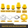 Eacam No-Spill Coolant Funnel Kit - 15Pcs Radiator Funnel Bleeder