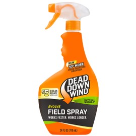 DEAD DOWN WIND Evolve Field Spray Bottle - Odor Fighting Technology Hunting Scent Control Spray - Natural Woods, Safe for Sensitive Skin - Easy to Use for Hunting Gear & Clothing (24 oz)