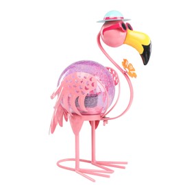 MUMTOP Flamingo Solar Lights Outdoor, Solar Lantern Outdoor Decorative Waterproof LED Solar Lights Flamingo Tabletop Decorations for Patio Garden Yard Outside Decor, Pink Flamingo