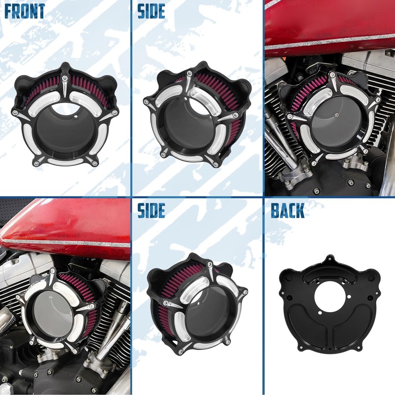 Motosikleta Air Filter Air Cleaner Intake Replacement Kit Fit for