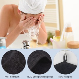 4PCS Microfibre Makeup Remover Cloths Microfibre Face Cloths Facial Cleansing Towels