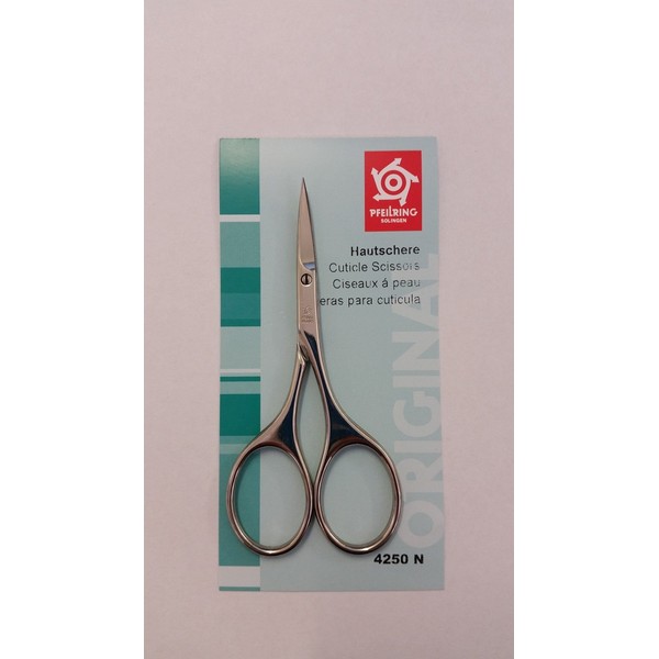 Pfeilring Cuticle Scissors 9 cm Nickel-Plated in Blister Packaging