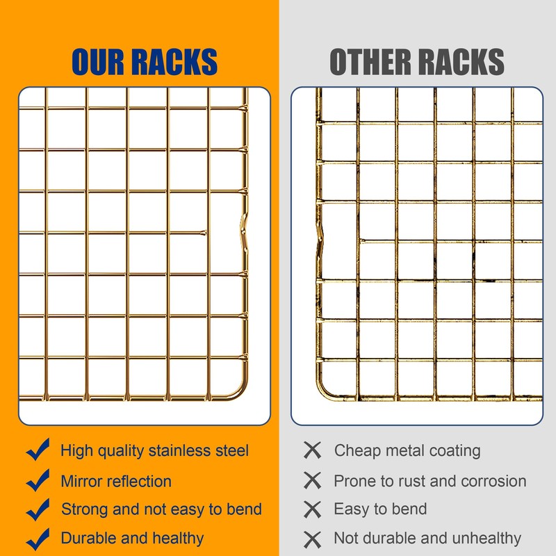2-Pack Cooling Racks for Cooking and Baking - 10" x
