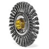 Weiler 13131 4" Roughneck Max Stringer Bead Wire Wheel, 0.020"