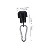 WOONEKY 1set Gym Cable Attachments Wire Rope Terminal Connectors for