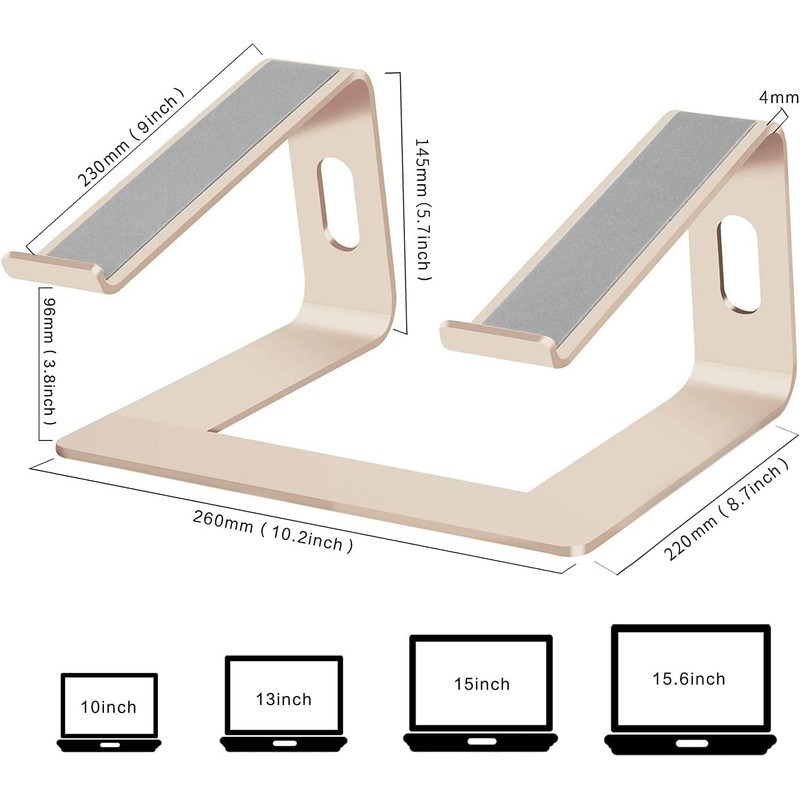 Orionstar Laptop Stand Aluminum Laptop Riser Compatible with Apple Mac