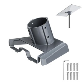 Improved Starlink V3 Pipe Adapter - Fits 1"-2" Poles, Aluminium Alloy with 8 Screw Attachment, Tilts for Optimal Alignment, Powder Coated for Weather Resistance