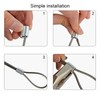 DBALL 200 Pieces Wire Rope Clips Made of Aluminium Alloy