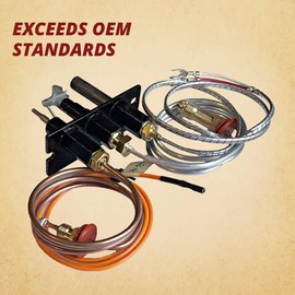 4021-737 Upgraded Propane Pilot Assembly LP for Heatilator, Heat N Glo, Quadrafire Fireplaces, Heatilator & Heat-N-Glo 2 Year Warranty 485-511A