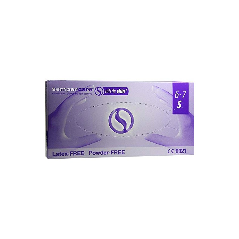 Sempercare Nitrile² Disposable Gloves, Size S, Pack of 200