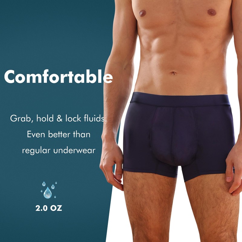 AIRCUTE Washable Absorbency Urinary Incontinence Underwear for Men Bladder leaks,