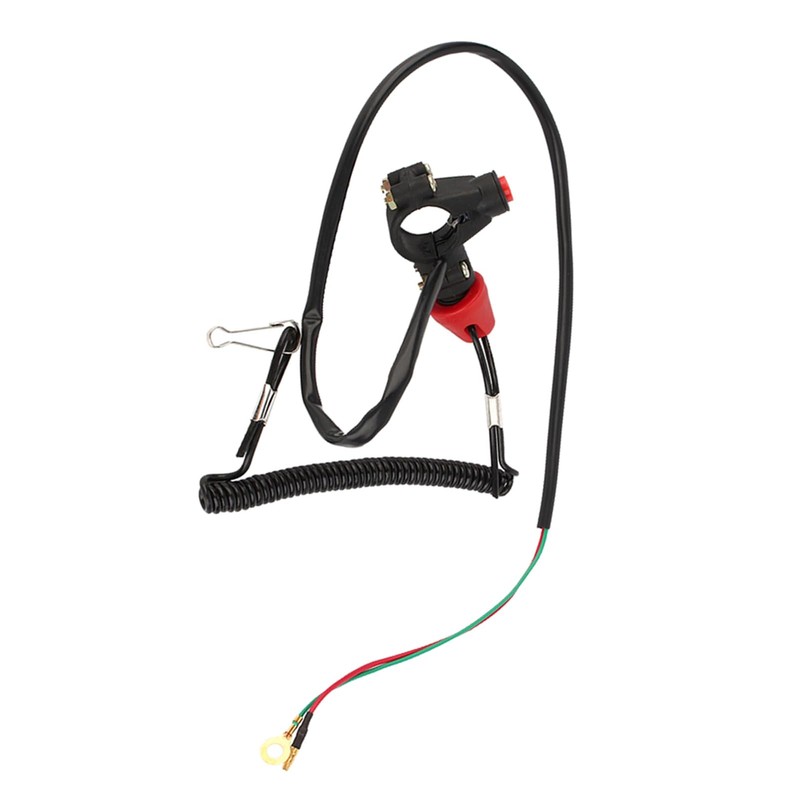 2 Pieces Motor Emergency Stop Switch Motor Cable Lanyard Stop