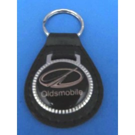 Unbranded OLDSMOBILE AUTO LEATHER KEYCHAIN KEY CHAIN RING FOB #027 GOLD