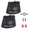 (2-Pack) 20 Inch Heavy Duty Fat Bike Inner Tubes 20x4.5/5.0