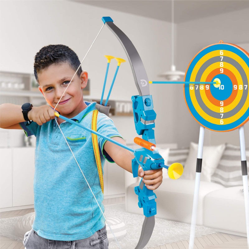 Discovery Kids Bullseye Outdoor Archery Set with LED Target Light-Up