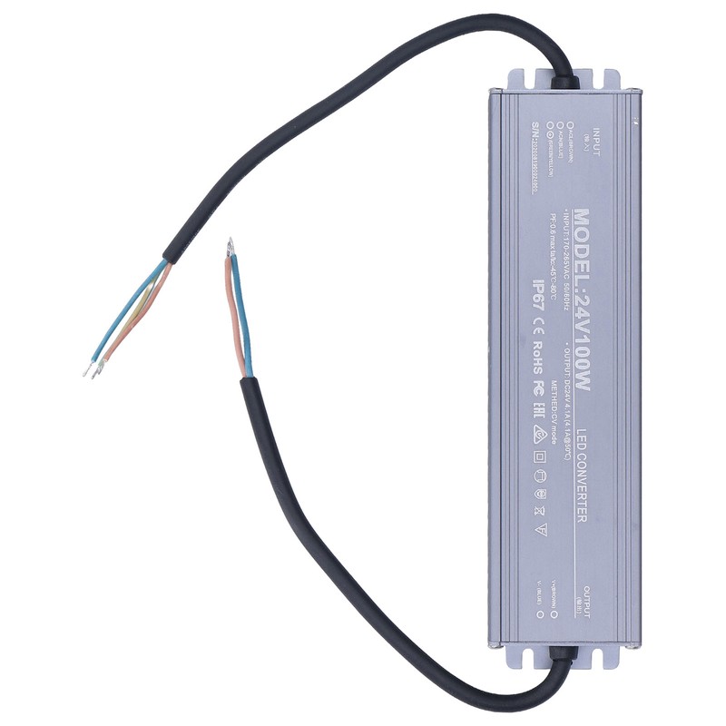 IP67 Waterproof Power Supply Copper Core Cable LED Driver Transformer